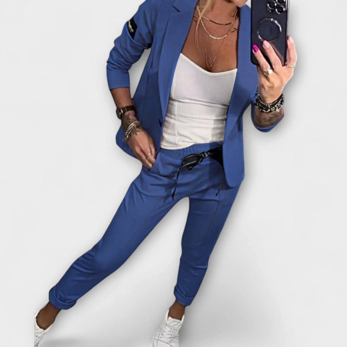 Clara | Elegant Set of Top, Jacket, and Pants