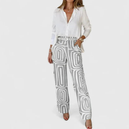 Clara | Elegant Two-Piece Set (Includes a Free Belt)
