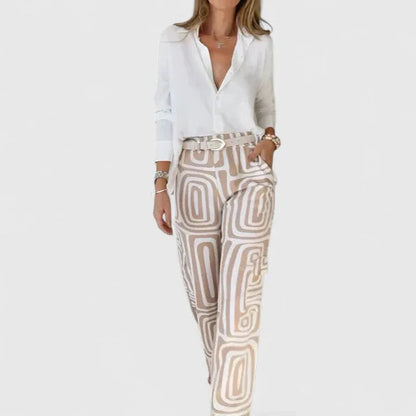 Clara | Elegant Two-Piece Set (Includes a Free Belt)