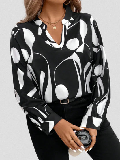 LYRA SATIN LOOK BLOUSE