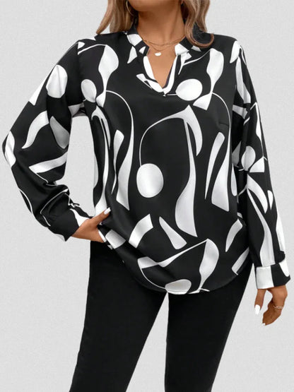 LYRA SATIN LOOK BLOUSE