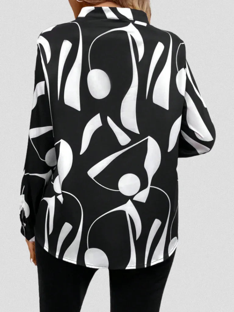 LYRA SATIN LOOK BLOUSE