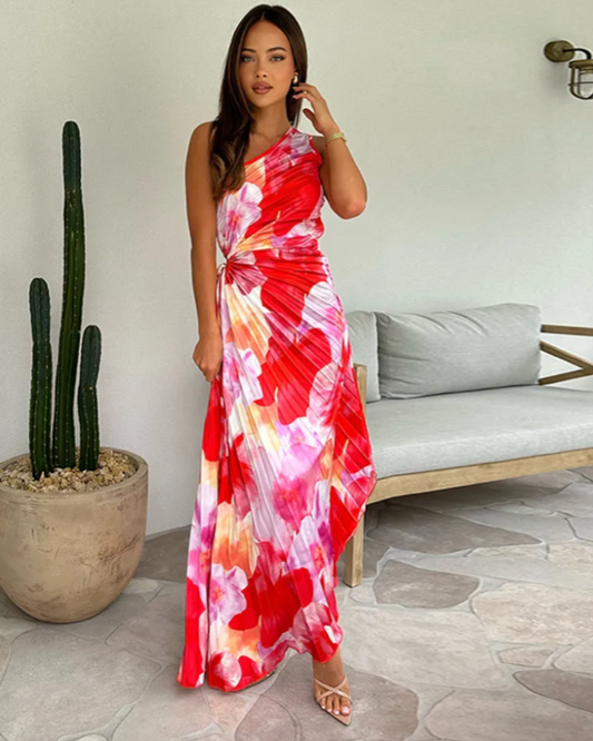 Celeste | Vibrant Tropical Evening Dress
